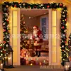 Tecido de Fundo do Papai Noel Decoração de Parede Porta Largura Decoração de Atmosfera de Natal Layout Nova Faixa Decoração para Pendurar na Parede