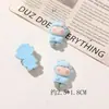Estilo Japonés Dibujo Animado Curativo Lindo Resina Terciopelo Conejo Funda para Teléfono Accesorio para el Cabello Broche Calzado Bolsa Accesorios Piezas