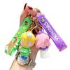 Dinosaurio de dibujos animados pequeño Colgante de joyería personalizado bolsa de pareja lindo promoción pequeño artículo adornos de cuerda para colgar