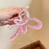 Elegante Pinza para el Cabello con Lazo Estilo Nuevo 2026 para Mujer, Cabello Semirecogido, Pinza de Garra para la Parte Posterior de la Cabeza para Cabello Fino, Sensación de Alta Gama, Pinza de Tiburón