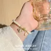 Estilo Coreano Elegante Suave Estilo Pulsera de Perlas Apiladas para Usar Abeja Lujo Ligero Sentido de Alta Gama Pulsera de Moda Simple Pulsera