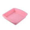 Forma Quadrada de Silicone para Bolo Ferramenta de Assar Grau Alimentício Resistente a Alta Temperatura Fundo Ondulado Assadeira de Silicone Forma de Bolo