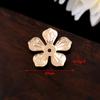 Cobre puro retendo a cor de cinco pétalas tridimensionais toro flor cap antique diy artesanal frisado hairpin cocar acessórios de material