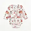 Body de Manga Larga para Bebé Body Lindo con Estampado de Animales para Bebé Mono Estampado de Algodón Puro para Recién Nacido
