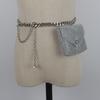Nova Internet Celebridade Strass Cinto Bolsa de Cintura Feminino Moda All-match Diamante-incrustado Pequena Bolsa Decorativa Diamante Cinto Bolsa Trendy ins