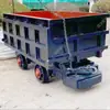 Fabricante de Vagão de Mineração de Descarregamento Lateral em Trilho Curvo de Lado Único Vagão de Mineração de Descarregamento Lateral Pronto Vagão de Mineração de Descarregamento Lateral em Trilho Semi-Curvo