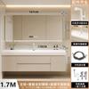 Nuevo lavabo integrado con sensación de piel crema lavabo de piel lavabo lavabo de baño combinación lavabo inodoro