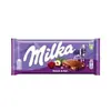 Chocolate importado de Alemania MILKA plato grande sándwich de leche de avellana tarjeta maravillosa chocolate de burbujas de panal
