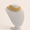 Moda Europea y Americana Exagerado Collar de Cuentas Ccb Multicapa Cadena para Clavícula Apilada de Cinco Capas Gargantilla Personalizada