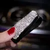 Clip para Gafas de Coche Multifuncional Soporte para Gafas de Sol de Coche Caja para Gafas Lindo Clip para Visera de Coche para Mujer con Incrustaciones de Diamantes