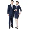 Traje de Trabajo para Maestro, Uniforme de Trabajo para Venta en Joyería, Traje Azul para Otoño e Invierno, Ropa Formal Profesional para Hombres y Mujeres