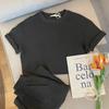 Conjunto de Dos Piezas de Moda Elegante para Viajar al Trabajo Diario Mujer Menuda Ropa de Trabajo Pantalones Cortos de Pierna Ancha Traje Deportivo Versátil Casual