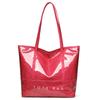 Bolsa de PVC para Mujer de Venta Caliente Transfronteriza, Estilo Nuevo, Portátil y con Atmósfera, Bolso de Mano Casual para el Trabajo, Bolso Tote de Gran Capacidad de Moda para Mujer