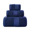 Set de Regalo Transfronterizo de Algodón Satinado Doble Liso de Tres Piezas, Toalla de Baño, Toalla Suave para el Hogar para Baño y Cocina