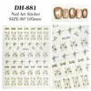 Pegatina para Uñas de Lazo de Cinta Plana Simple Versátil Pegatina para Uñas de Lazo de Línea Joyería DH881