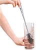 Escova de Copo de Água de Silicone com Cabo Longo, Escova de Limpeza de Ângulo Morto para Cozinha Doméstica, Escova de Garrafa, Limpeza de Bule de Chá, Escova de Xícara de Chá