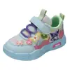 Zapatos deportivos para niños al por mayor 2026 otoño nuevo modelo malla transpirable zapatos para niñas princesa suela suave ligeros zapatos casuales