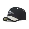 Novo Estilo Bloco de Cores Personalizado Versátil Chapéu Bico de Pato Bordado com Letras Tendência Boné de Basebol Esportes ao Ar Livre Casual Chapéu de Sol Masculino