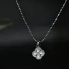 Collar de Jadeíta Birmana Natural Grado A Trébol de Cuatro Hojas Colgante para Mujer Colgante Totalmente Verde Diversidad de Estilo Chino Único 9119