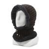 Chapéu de inverno estilo coreano gola forrada de lã outono e inverno chapéu de malha quente para homens e mulheres proteção auricular à prova de vento chapéu integrado de dupla utilização