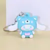 Llavero de Goma Suave de PVC de Dibujos Animados Colgante para Bolso Decoración Accesorio para Coche Pequeño Regalo de Resina Llavero Promocional