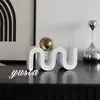 Ornatos Criativos de Resina de Alto Padrão para Gabinetes de TV, Salas Modelo, Gabinetes de Vinho, Escritório e Decoração de Casa