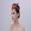 Flor de Cabeza de Xishuangbanna Nuevo Estilo Étnico Performance Étnico Venta al por Mayor Escenario de Danza Clásica Performance de Baile Mujeres Modernas