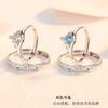 Anillo de pareja Princesa y Caballero para mujer ins moderno plata esterlina un par anillo estudiante personalidad anillo de corona regalo conmemorativo
