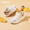 Sapatos Infantis Balabala, Tênis Infantis, Leves para Primavera e Outono, Sola Macia, Sapatos Respiráveis e Confortáveis, Fofos Tênis Baixos Brancos