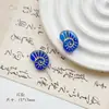 Cuentas de Cristal Checo Pintadas en Oro Doméstico Retro Caracol Pájaro Flor de Durazno Material Hecho a Mano Pulsera Cadena de Teléfono Móvil Accesorios de Joyería