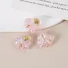 Heidi Belleza de Hielo Concha Agujero Pasante Forma de Corazón Perlas Sueltas Cadena para Teléfono Móvil Materiales DIY Joyería Hecha a Mano Accesorios de Cuentas Venta al por Mayor