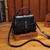 Bolso de Mujer de Cuero Encerado al Aceite Calidad de Alta Gama Bolso Redondo Pequeño Nueva Moda Tendencia Retro Portátil Bolso de Hombro Crossbody Tipo Cubo para Mujer