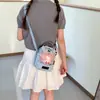 Bolso de hombro transparente dulce estilo ins japonés, bolsa para botella de agua para niñas y estudiantes universitarios, bolso cruzado de alta apariencia para salidas