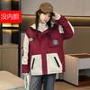 Chaqueta para Niña 2026 Nuevo Estilo Otoño e Invierno, Acolchada para Niños Mayores, Forro Polar, Impermeable, Chaqueta Exterior Desmontable 3 en 1 para Niños