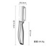 Cuchillo de Caña de Azúcar de Acero Inoxidable, Cuchillo para Queso, Pelador, Herramienta para Pelar, Pelador de Puesto, Cuchillo Pelador de Frutas y Verduras para Cocina del Hogar