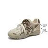 Novedad Otoño 2026 Zapatos de Entrenamiento Alemanes Ocultos para Aumentar la Altura Zapatos Deportivos Casuales de Cuero Mate Retro Suela Gruesa Antideslizantes Ligeros