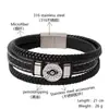 Pulseira Magnética de Aço Inoxidável com Fivela Original Cross-Border Novo Olho do Diabo para Homens Pulseira Versátil Pura Feita à Mão
