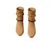Botines Cortos Americanos para Mujer Retro Correa de Cuero Tacón Oculto Rad Botas Vaqueras de Otoño 2026 Botines Cortos Arrugas Apiladas Tacón Grueso Hebilla