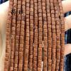 Piedra semipreciosa de cristal natural, 4 x 4, espaciador de cuentas sueltas cilíndricas, accesorios de tubo, material de bricolaje, pulsera cilíndrica al por mayor