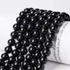 Venta Directa de Fábrica de Ágata Negra Natural Grado A, Cuentas Sueltas, Accesorios para Joyería DIY, Cuentas para Pulseras Semi-Terminadas, Venta al por Mayor de Cuentas Redondas