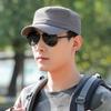 Nueva Gorra Plana Clásica de Sol para Hombre de Exterior de Primavera, Gorra de Entrenamiento para Estudiantes de Color Sólido, Gorra Coreana para Mujer de Montañismo