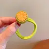 Gomas para el pelo con forma de fruta para niñas, lindas cintas para el pelo de alta elasticidad para niños, accesorios para el pelo de aguacate y naranja