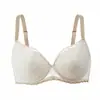 Nova lingerie feminina sexy e requintada em renda, sutiã push-up com suporte lateral, sutiã de cobertura total anti-queda