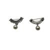 Broche de borla curva con micro incrustaciones de circonita, lujo para mujer, elegante, pin para solapa de mujer, accesorios fijos para abrigo de traje