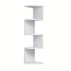 Estante de Esquina para Pared Estante de Almacenamiento de Pared Multicapa Estante de Almacenamiento Colgante de Pared para Cocina Tablero en Capas Divisorio de Esquina Hogar Transfronterizo
