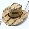 Chapéu de cowboy ocidental atacado chapéu de cavaleiro masculino para atividades ao ar livre chapéu de sol protetor solar chapéu de jazz infantil turismo panorâmico
