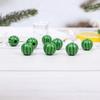 Cuentas de madera de sandía, cuentas de madera de verano, cuentas de madera rosa, cuentas de madera de colores, cuerda de cáñamo, borla DIY, accesorios para el hogar