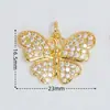 Colgantes de Joyería de Cobre Serie Mariposa y Libélula, Zirconia Microincrustada Accesorios de Joyería DIY, Venta al por Mayor desde Fabricante, Componentes para Pulseras y Collares