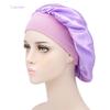 Nueva gorra de noche de ala ancha de color sólido moda para mujer gorra elástica para el cuidado del cabello gorra de quimioterapia de colores gorra de lavado salida de fábrica