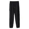 Pantalones deportivos de seda helada para mujer, delgados de verano, corte holgado, joggers de secado rápido, cropped casuales, talla grande, pantalones harén de malla